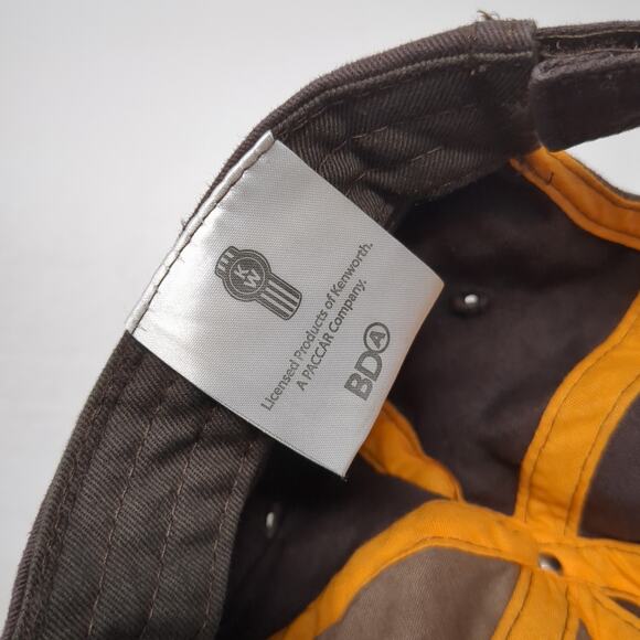 Kenworth Strapback Baseball Cap Brown One Size Adjustable Embroidered Dri-Duck - Picture 10 of 10